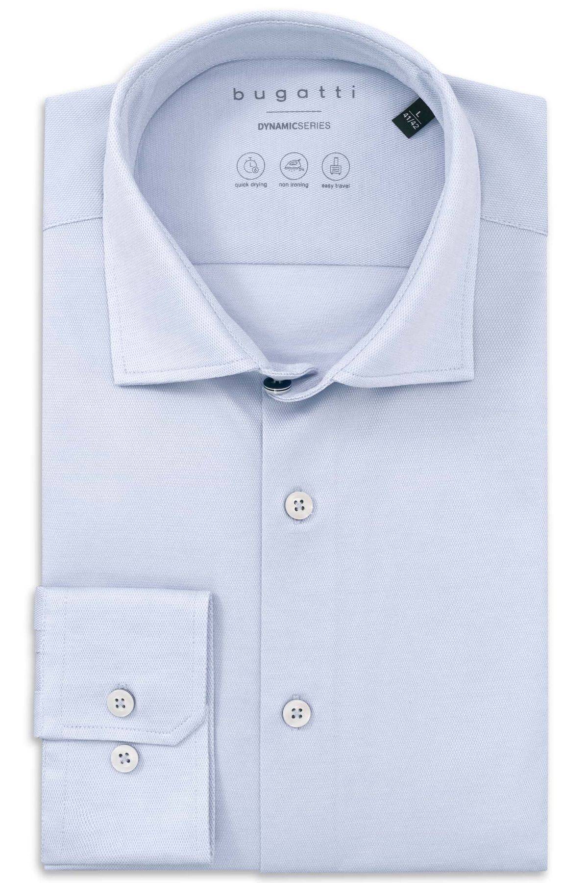 Мужская рубашка Bugatti 9150 18700E/320 Голубой 3XL 9150 18700E/320 фото
