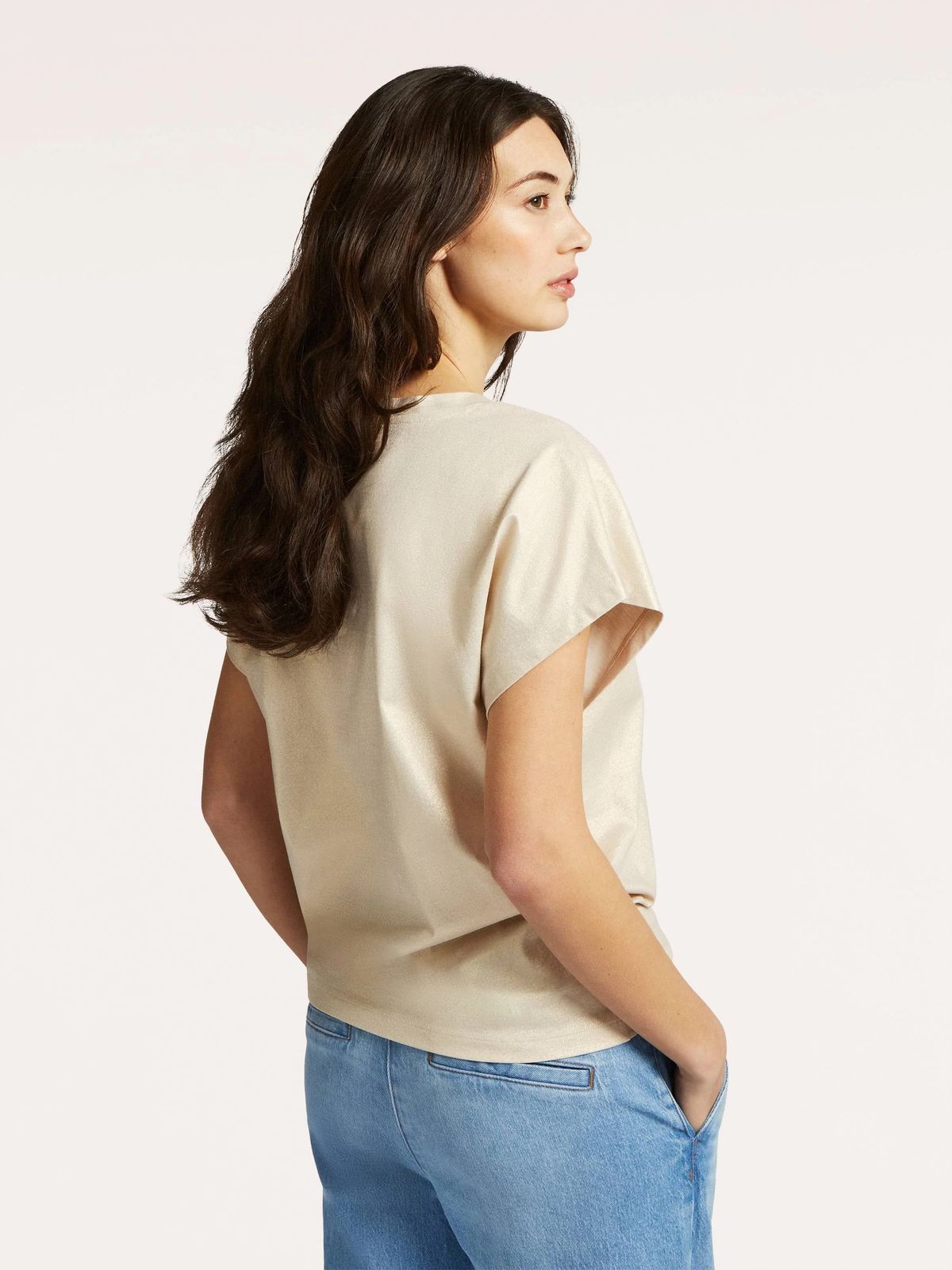 Женская футболка BEAUMONT 56921 KHLOE 1150 Бежевый L 56921 KHLOE 1150 фото